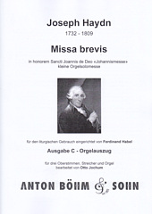 Missa Brevis St.Joannis de Deo in B (Neuausgabe2017)