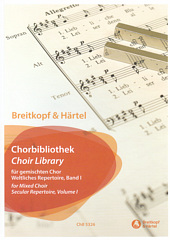 Choir Library for Mixed Choir Secular Repertoire 1 - A Cappella