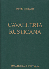 オペラ「カヴァレリア・ルスティカーナ」[Cavalleria Rusticana]（ヴォーカルスコア）