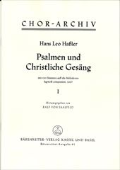 Psalmen und Christliche Gesang fugweis