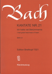 Kantate  21 Ich hatte viel Bekummernis