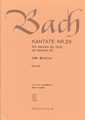 Kantate  29 Wir danken dirGott, wir danken dir