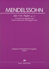 Der 114 Psalm Op.51 (Da Israel aus Agypten zog)