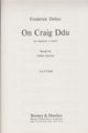 On Craig Ddu